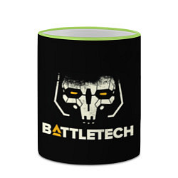 Кружка 3D BATTLETECH, цвет: 3D-светло-зеленый кант — фото 2