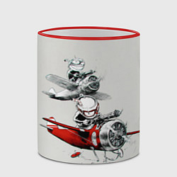 Кружка 3D Flying Cup, цвет: 3D-красный кант — фото 2
