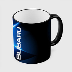 Кружка 3D Subaru, цвет: 3D-черный кант
