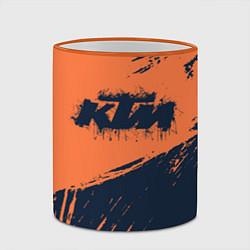 Кружка 3D KTM ГРАНЖ Z, цвет: 3D-оранжевый кант — фото 2