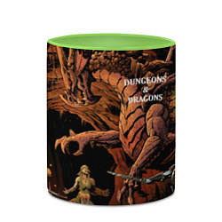 Кружка 3D Dungeons and Dragons Схватка, цвет: 3D-белый + светло-зеленый — фото 2