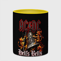 Кружка 3D ACDC Hells Bells, цвет: 3D-белый + желтый — фото 2