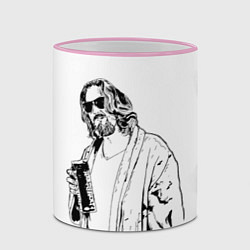 Кружка 3D Большой Лебовски Big Lebowski, цвет: 3D-розовый кант — фото 2