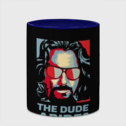 Кружка 3D The Dude Abides Лебовски, цвет: 3D-белый + синий — фото 2