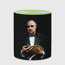 Кружка 3D КРЕСТНЫЙ ОТЕЦ ДОН КАРЛЕОНЕ, цвет: 3D-светло-зеленый кант — фото 2