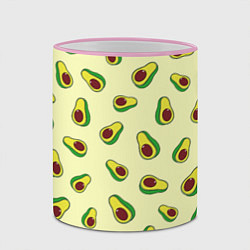 Кружка 3D Авокадо Avocado, цвет: 3D-розовый кант — фото 2