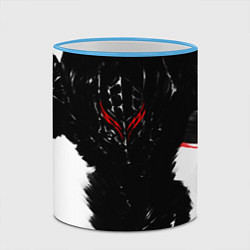 Кружка 3D БЕРСЕРК чб, цвет: 3D-небесно-голубой кант — фото 2