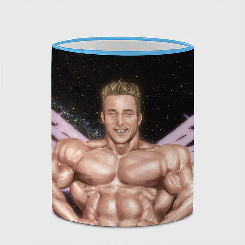 Кружка цветная Billy Space Aquarell / 3D-Небесно-голубой кант – фото 2
