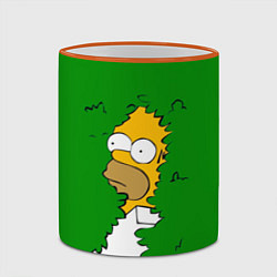 Кружка 3D Мем с Гомером, цвет: 3D-оранжевый кант — фото 2