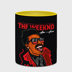 Кружка 3D The Weeknd - After Hours, цвет: 3D-белый + желтый — фото 2