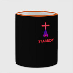 Кружка 3D STARBOY - The Weeknd, цвет: 3D-оранжевый кант — фото 2