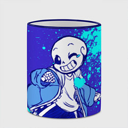 Кружка 3D UNDERTALE SANS BLUE, цвет: 3D-синий кант — фото 2