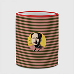 Кружка 3D Мао Энди Уорхола, цвет: 3D-красный кант — фото 2