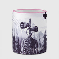 Кружка 3D СИРЕНОГОЛОВЫЙ В ГОРОДЕ, цвет: 3D-розовый кант — фото 2