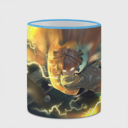 Кружка 3D ZENITSU ЗЕНИТСУ ЛОГО спина, цвет: 3D-небесно-голубой кант — фото 2