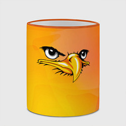 Кружка 3D Орёл 3d, цвет: 3D-оранжевый кант — фото 2