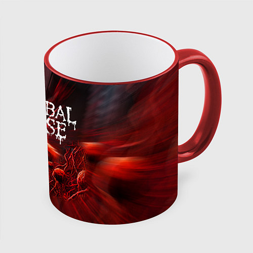 Кружка цветная Blood Cannibal Corpse Труп Каннибала Z / 3D-Красный кант – фото 1