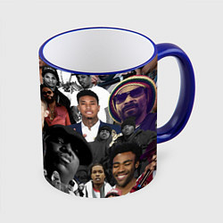 Кружка 3D Короли Рэпа KING RAP, цвет: 3D-синий кант