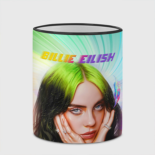 Кружка цветная BILLIE EILISH БИЛЛИ АЙЛИШ Z / 3D-Черный кант – фото 2