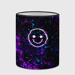 Кружка 3D GLITCH SMILE ГЛИТЧ СМАЙЛ, цвет: 3D-черный кант — фото 2