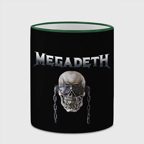 Кружка цветная Megadeth / 3D-Зеленый кант – фото 2