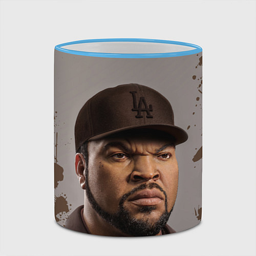Кружка цветная Ice Cube Айс Куб Z / 3D-Небесно-голубой кант – фото 2