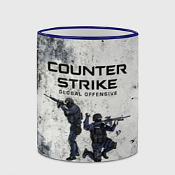 Кружка 3D COUNTER TERRORIST CS GO Z, цвет: 3D-синий кант — фото 2