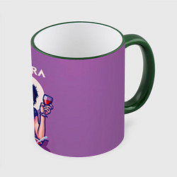 Кружка 3D ZEMFIRA арт ужин, цвет: 3D-зеленый кант