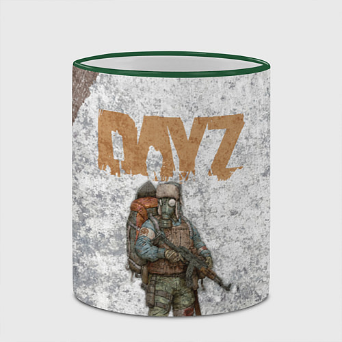 Кружка цветная DAYZ ДЕЙЗИ Z / 3D-Зеленый кант – фото 2