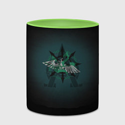 Кружка 3D Hydra dominatus, цвет: 3D-белый + светло-зеленый — фото 2