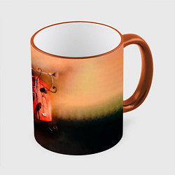 Кружка 3D Агата Кристи OPIUM, цвет: 3D-оранжевый кант
