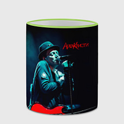 Кружка 3D Агата Кристи Глеб Самойлов, цвет: 3D-светло-зеленый кант — фото 2