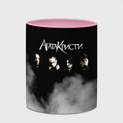 Кружка 3D Агата Кристи группа, цвет: 3D-белый + розовый — фото 2