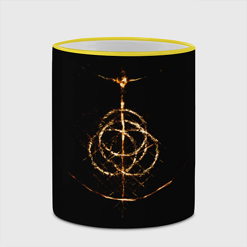 Кружка цветная Elden Ring / 3D-Желтый кант – фото 2