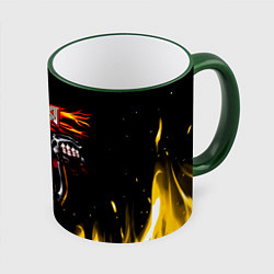Кружка 3D Ария - Герой асфальта, цвет: 3D-зеленый кант