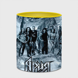 Кружка 3D Группа Ария, цвет: 3D-белый + желтый — фото 2