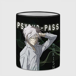 Кружка 3D Сёго Макисима Psycho-Pass, цвет: 3D-черный кант — фото 2