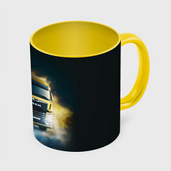 Кружка 3D Man Leon, цвет: 3D-белый + желтый