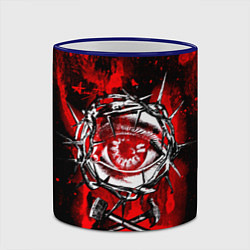 Кружка 3D АлисА глаз в колючей проволоке, цвет: 3D-синий кант — фото 2