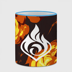 Кружка 3D PIRO ПИРО ГЕНШИН, цвет: 3D-небесно-голубой кант — фото 2