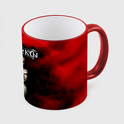 Кружка 3D Группа Кукрыниксы, цвет: 3D-красный кант