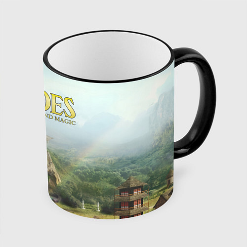 Кружка цветная Оплот Heroes of Might and Magic 3 Z / 3D-Черный кант – фото 1