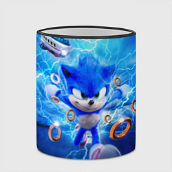 Кружка 3D SONIC СИНИЙ ЁЖ Z, цвет: 3D-черный кант — фото 2
