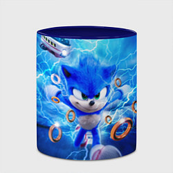 Кружка 3D SONIC СИНИЙ ЁЖ Z, цвет: 3D-белый + синий — фото 2