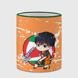 Кружка 3D Kageyama tobio Haikyu Z, цвет: 3D-зеленый кант — фото 2