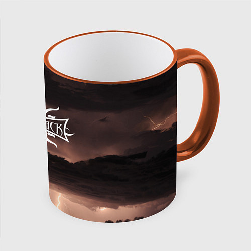 Кружка цветная GODSMACK ГОДСМАК Z / 3D-Оранжевый кант – фото 1