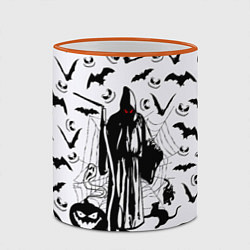 Кружка 3D Хэллоуин, Grim Reaper, цвет: 3D-оранжевый кант — фото 2