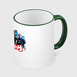 Кружка 3D Элизиум группа, цвет: 3D-зеленый кант
