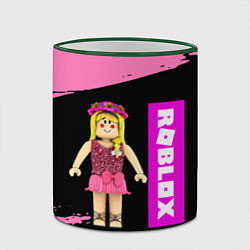 Кружка 3D BARBIE ROBLOX РОБЛОКС Z, цвет: 3D-зеленый кант — фото 2