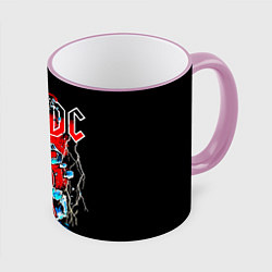 Кружка цветная ACDC гитара